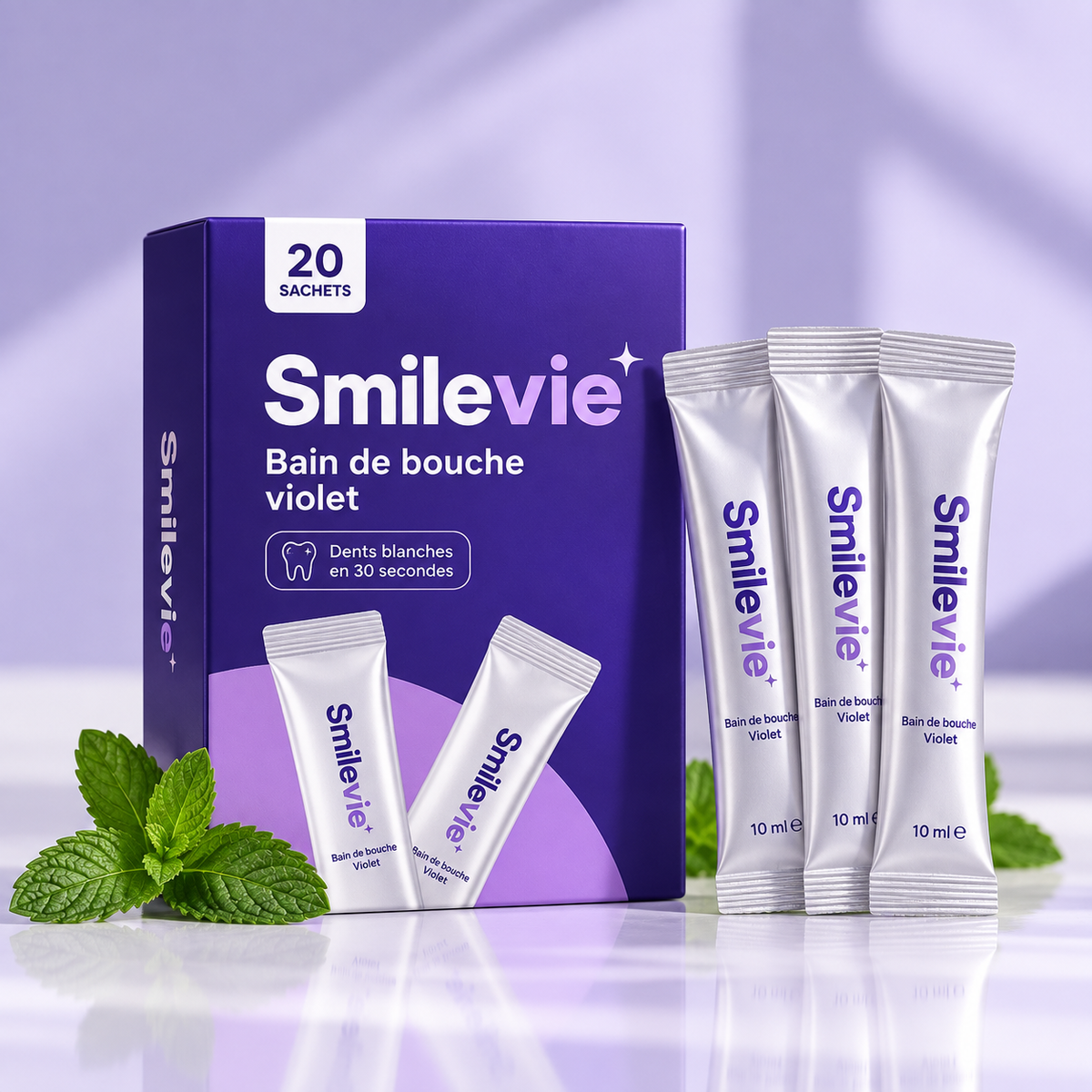 Smilevie – Soin Violet pour un Sourire Éclatant
